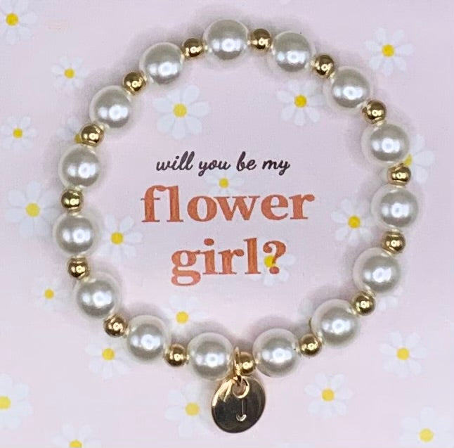 Flower girl bracelet