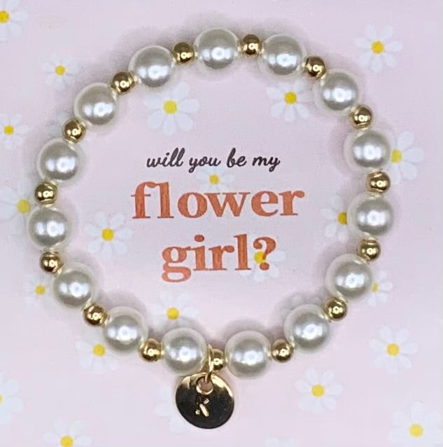 Flower girl bracelet