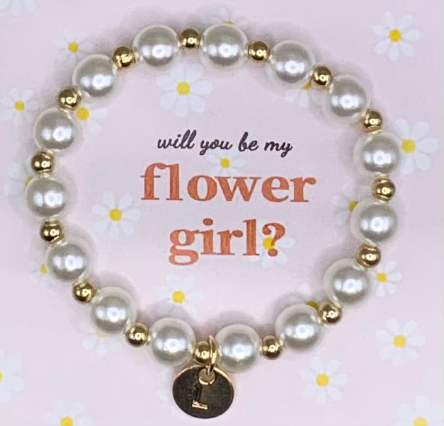 Flower girl bracelet