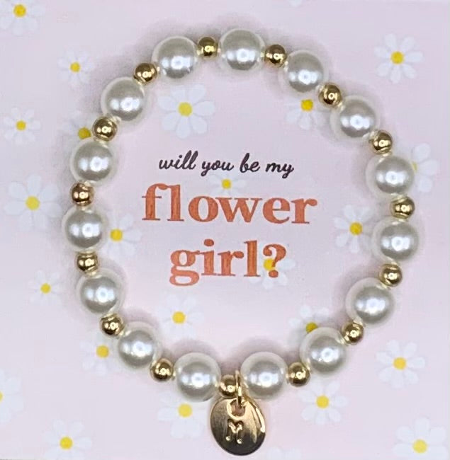 Flower girl bracelet
