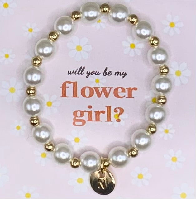 Flower girl bracelet