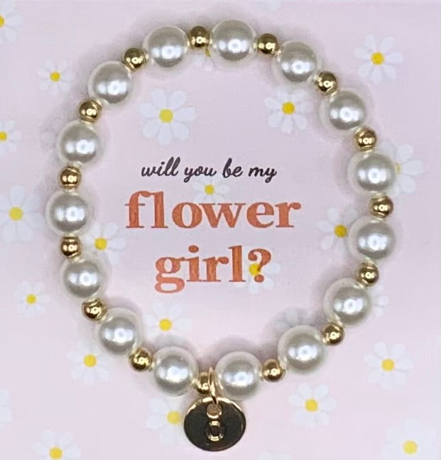 Flower girl bracelet