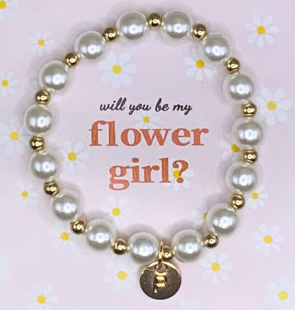 Flower girl bracelet