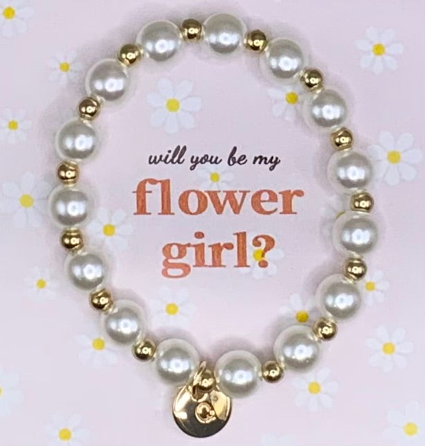 Flower girl bracelet