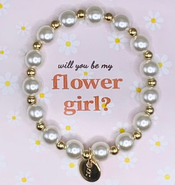 Flower girl bracelet
