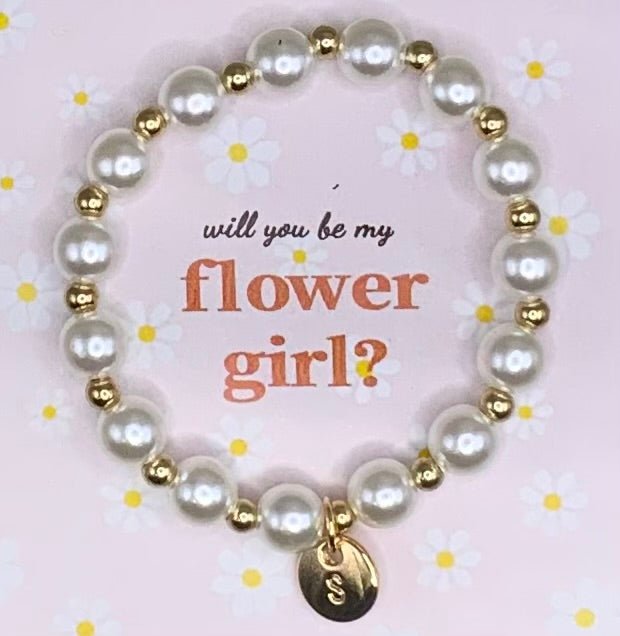 Flower girl bracelet