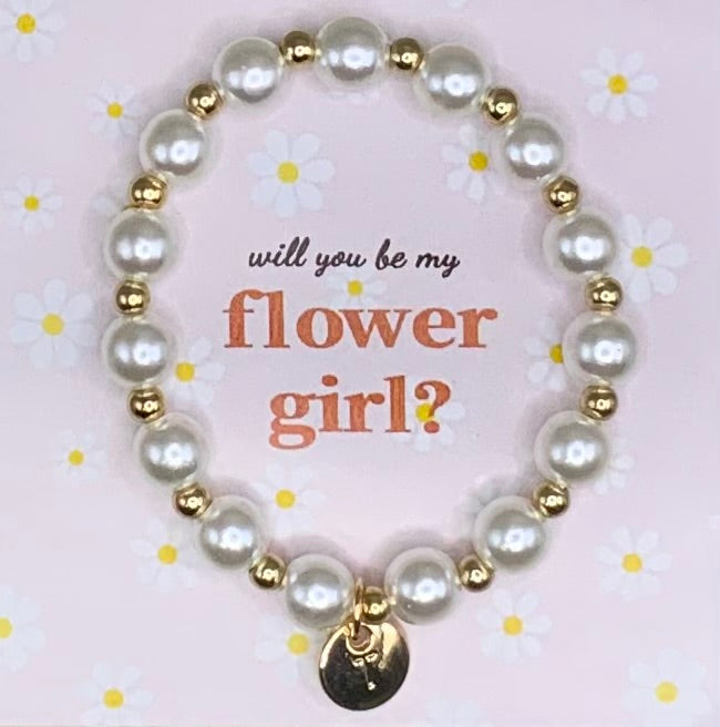 Flower girl bracelet