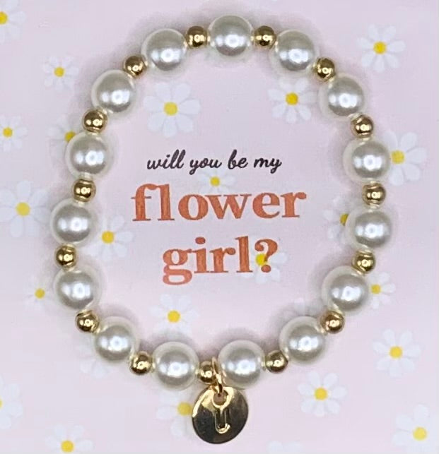 Flower girl bracelet
