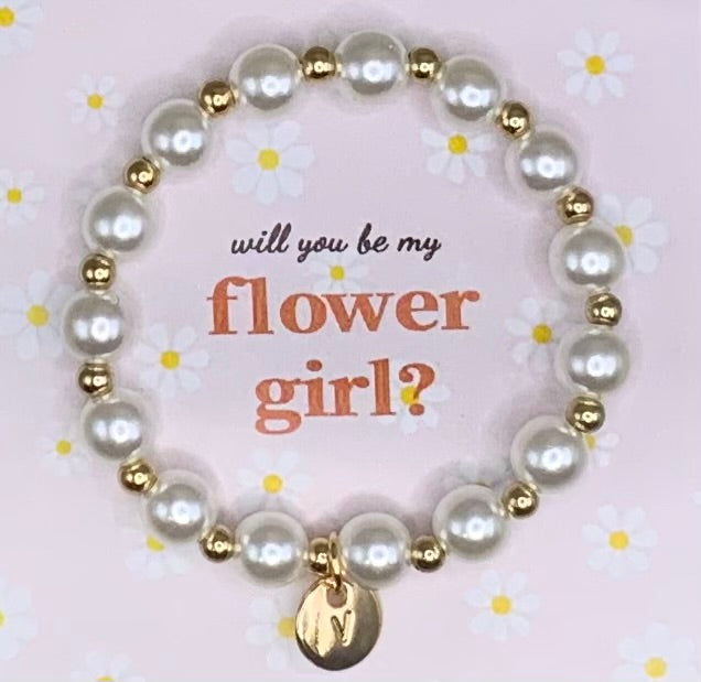 Flower girl bracelet
