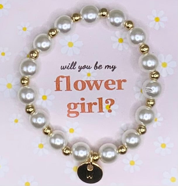 Flower girl bracelet
