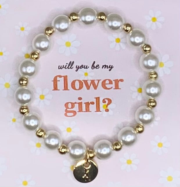 Flower girl bracelet