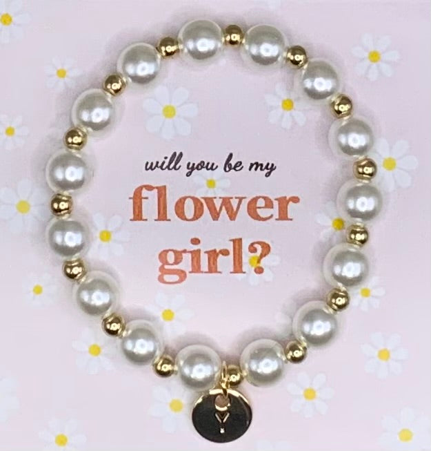 Flower girl bracelet