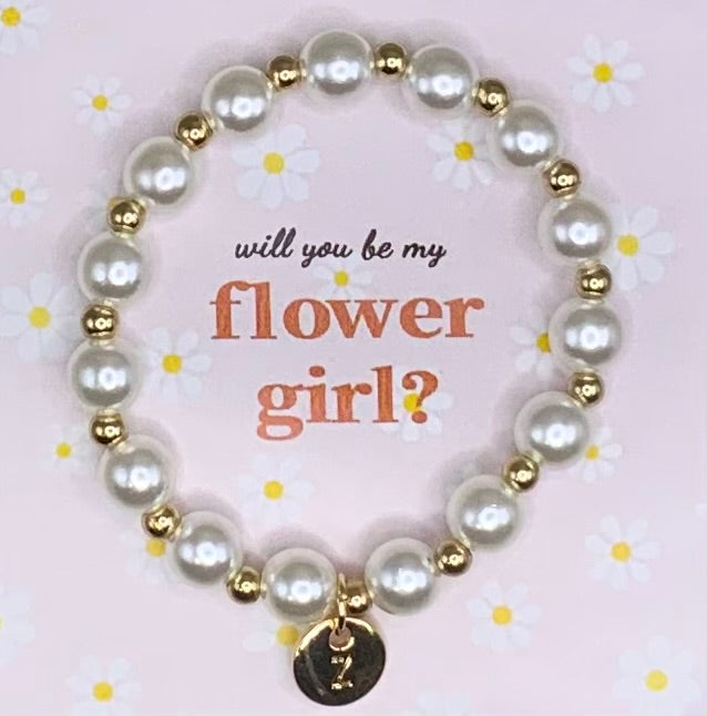 Flower girl bracelet