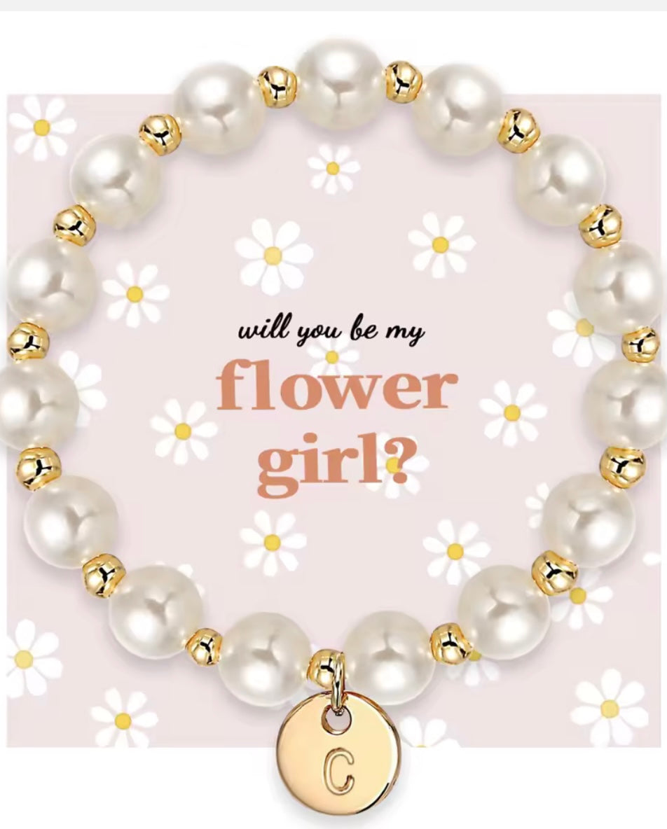 Flower girl bracelet