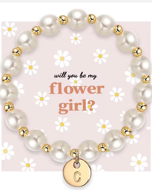 Flower girl bracelet